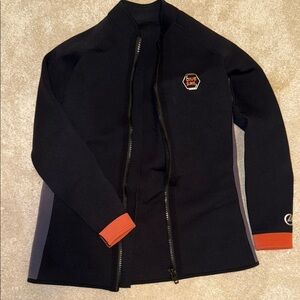 Womans Black and Orange Jacket